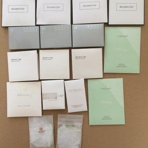 - 17 NEW clear bath shower caps hygienically individually box